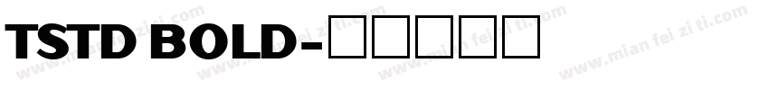 TSTD BOLD字体转换